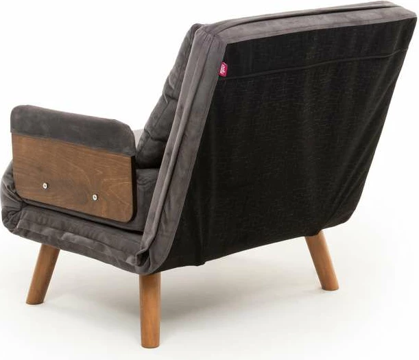 Krevat-karrige një vendës, Atelier del Sofa, Cosmo Single, ngjyrë gri