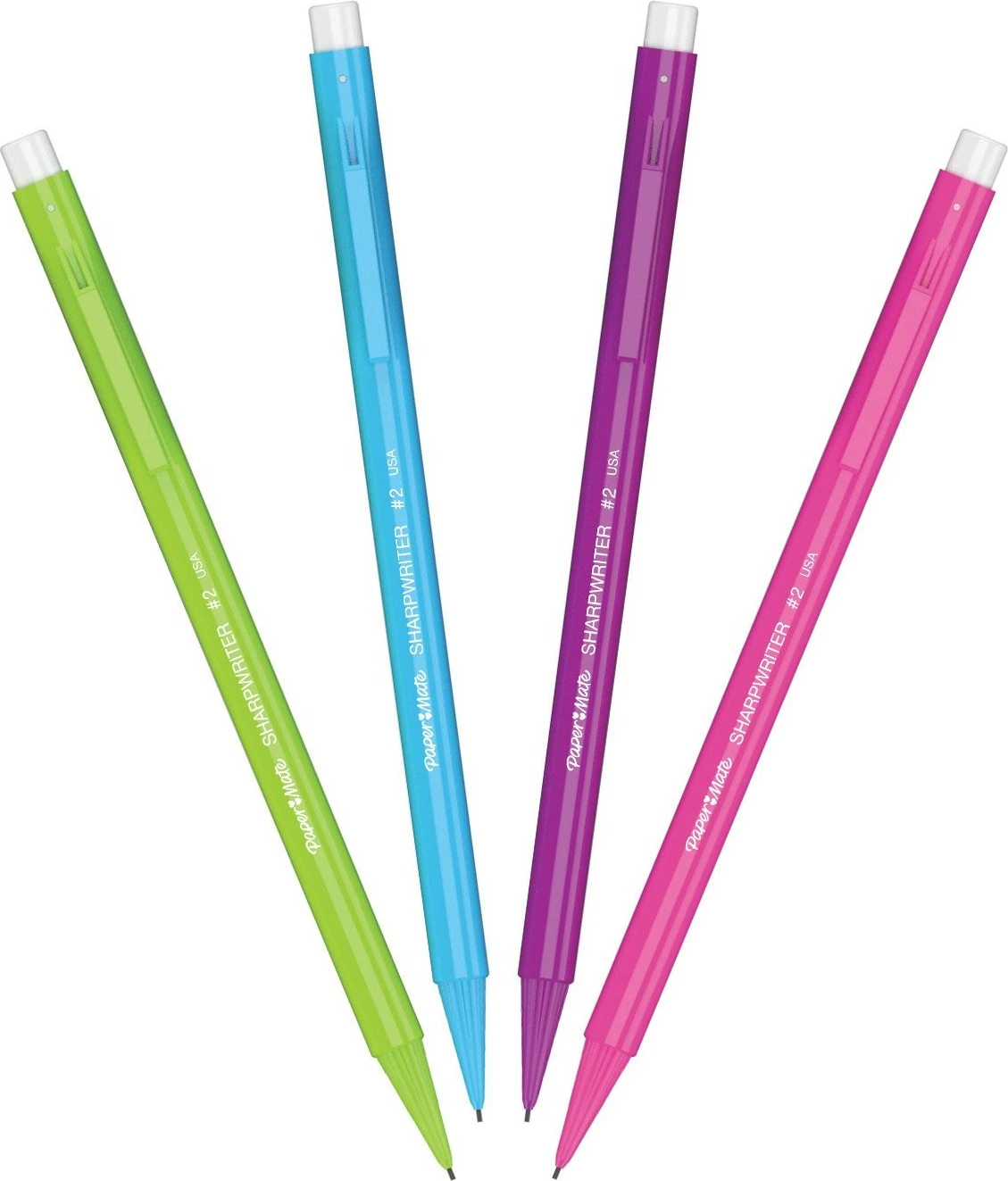 Laps mekanik PaperMate SharpWriter, 0.7 mm, 4 copë, plastikë, ngjyrë e zezë