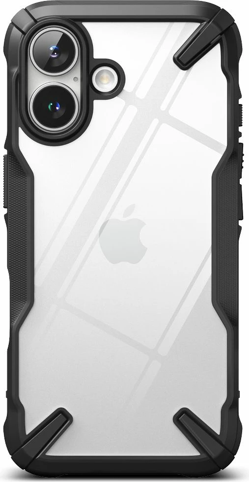 Mbështjellës Ringke Fusion X për iPhone 16, i zi