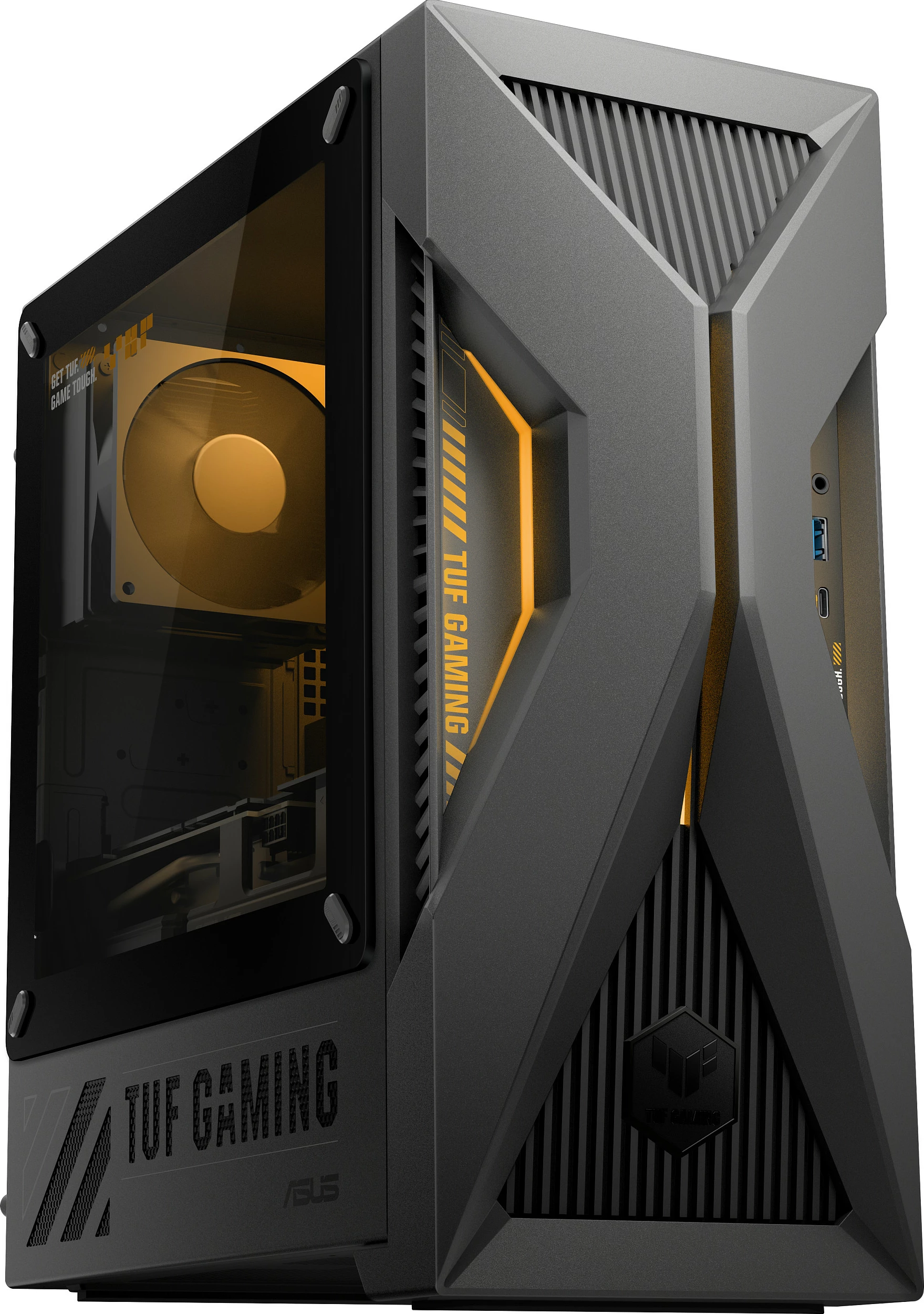 Kompjuter desktop ASUS TUF T500 T500MV-07240H242W, Core 7 240H, 32GB RAM Memorje, 1TB SSD, GeForce RTX 5060 Ti, Windows 11 Home, i zi/gri