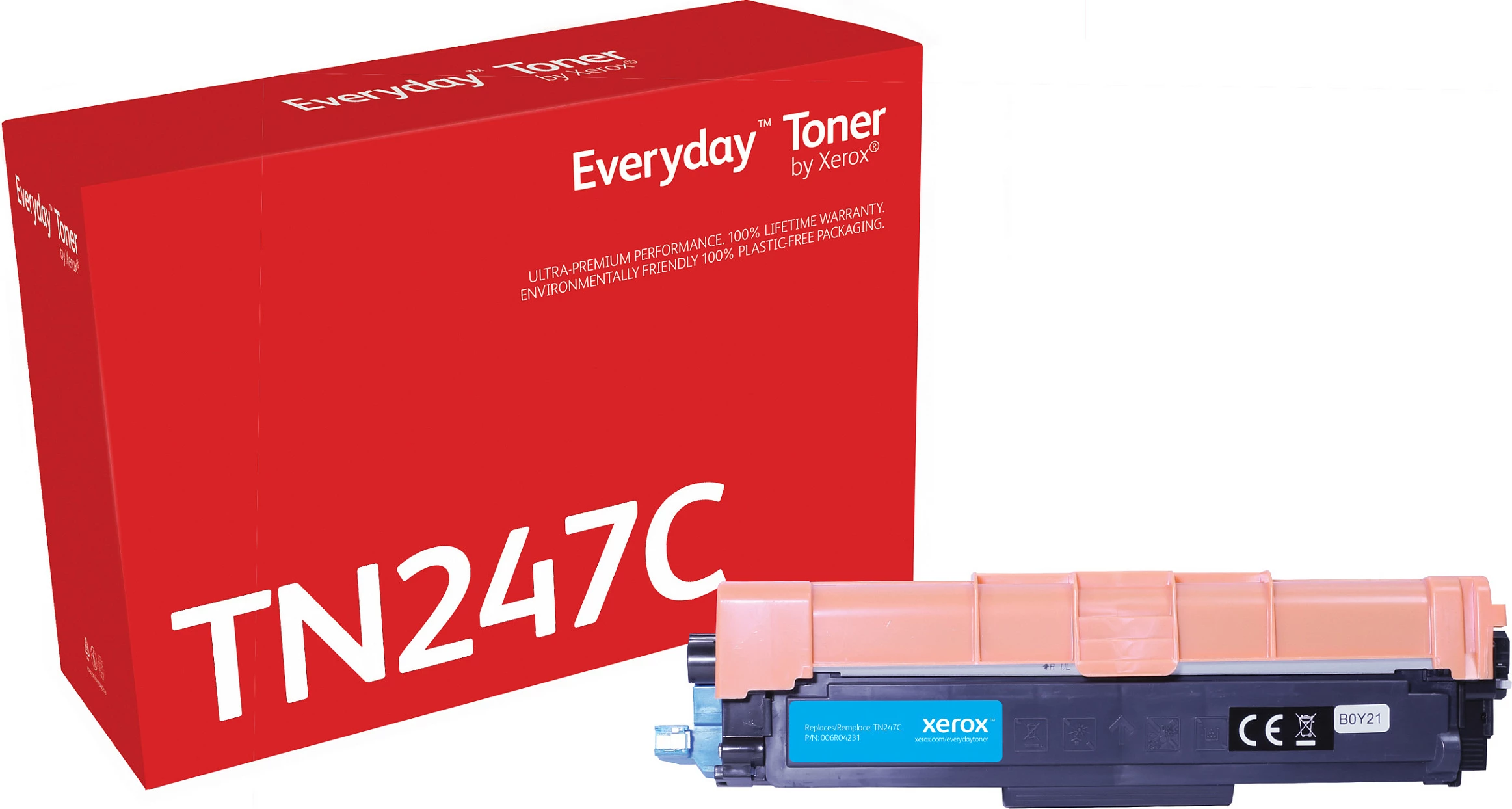 Toner Xerox Everyday TN247C kompatibil për Brother, XL 2300 faqe, Cyan