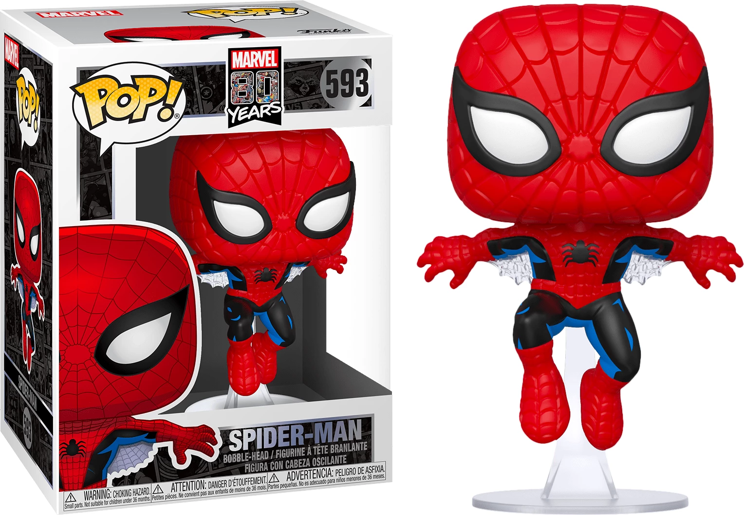 Figurë koleksionuese Funko Pop! Marvel First Appearance Spider-Man #593, vinyl