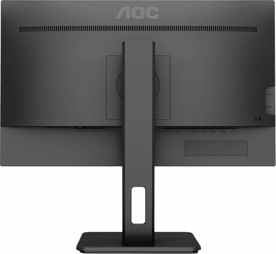 Monitor AOC U27P2 27\" 4K UHD IPS 60Hz, 4x USB 3.2, altoparlantë, VESA, i zi