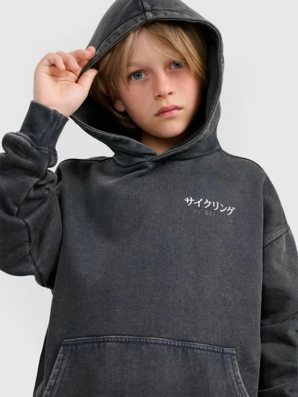 Duks me kapuç për djem 4F, gri