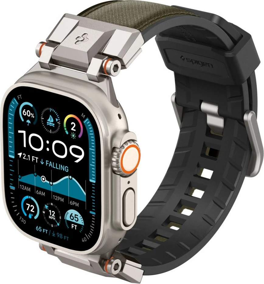 Rrip Spigen DuraPro Armor për Apple Watch 44/45/46/49 mm, Gjelbër