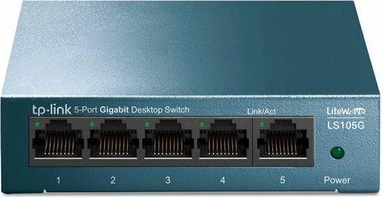 Switch TP-LINK LS105G 5-port Gigabit, i kaltër