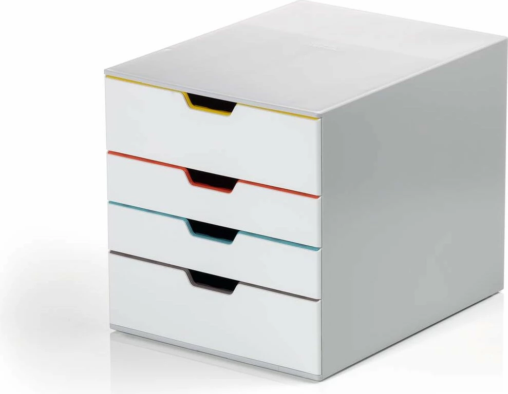 Kuti me sirtarë Durable VARICOLOR MIX 4, plastikë, 4 sirtarë, gri