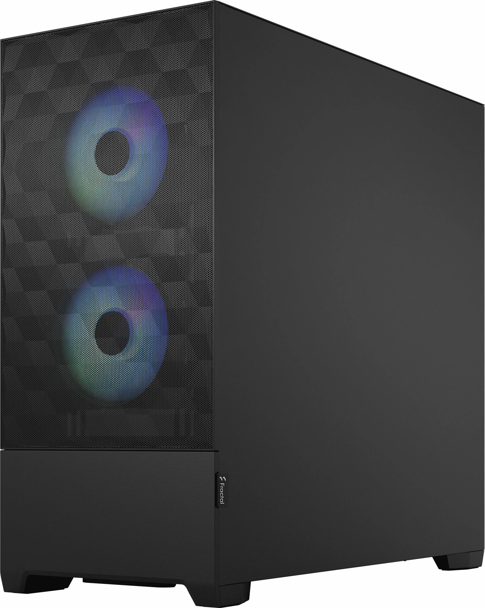 Kasë Fractal Design Pop Air RGB TG FD-C-POR1A-06 Midi Tower ATX me xham të temperuar, 3x120mm RGB fan, e zezë