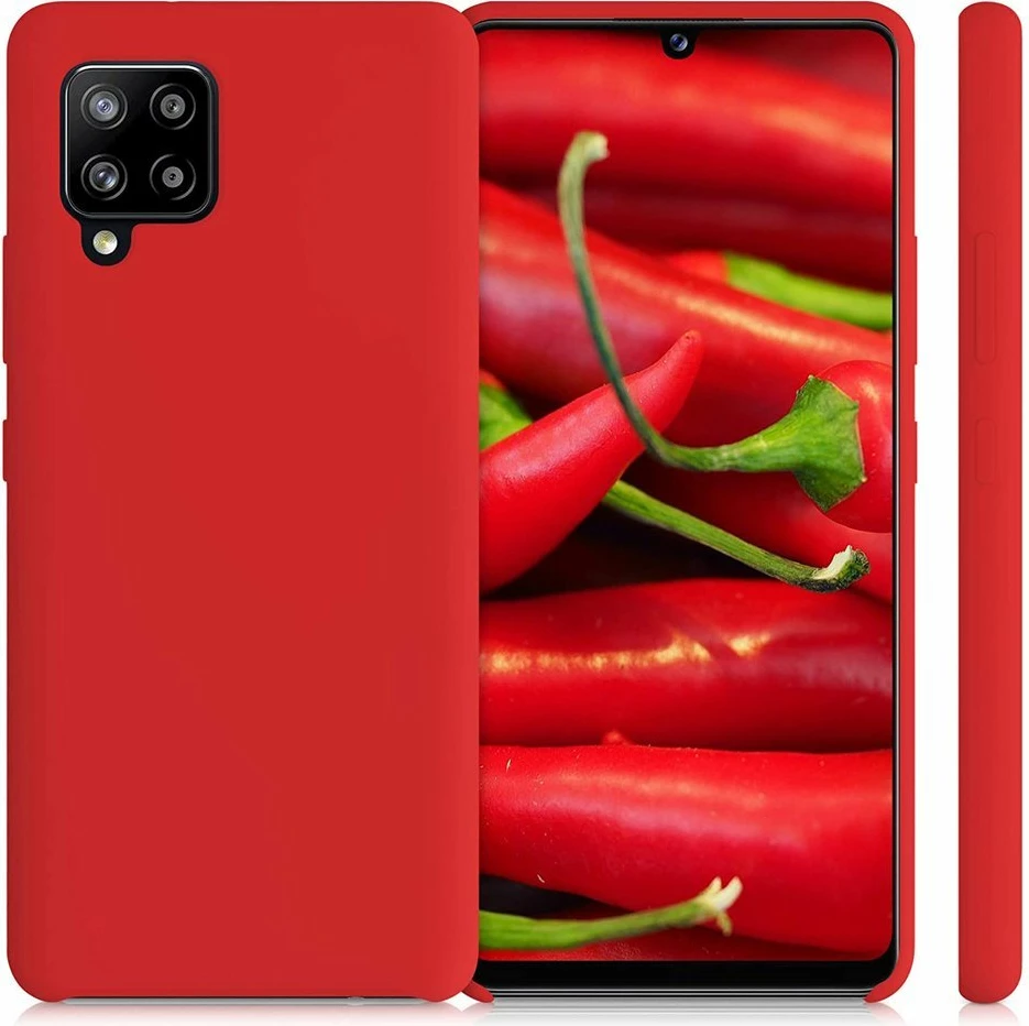 Mbështjellës silikoni Hurtel për Samsung Galaxy A42 5G, Kuq