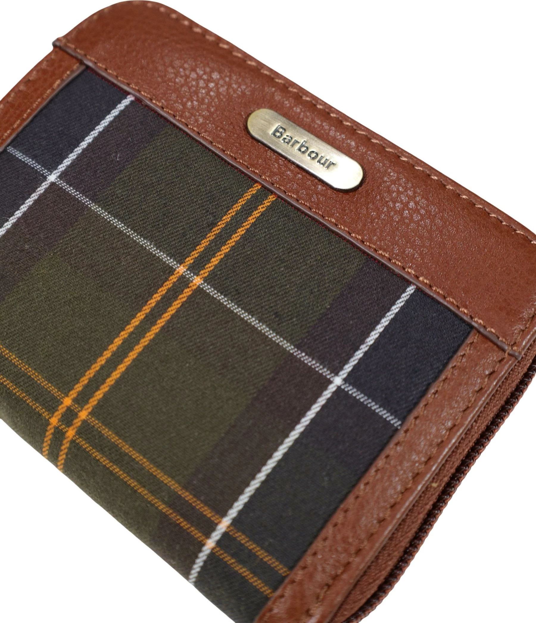 Portofol për femra Barbour Mini Daphne Tartan, kafe