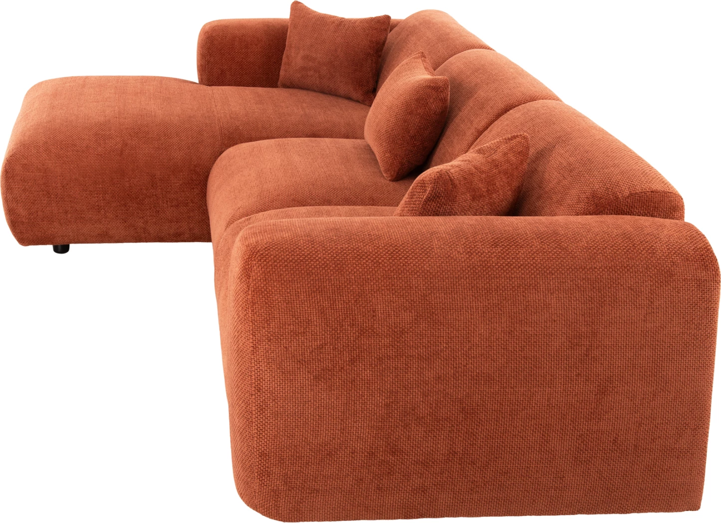 Divan qoshe majtas, BRICKEN, FH3275.03L, ngjyrë tulle, 110-282x98-160x72H cm