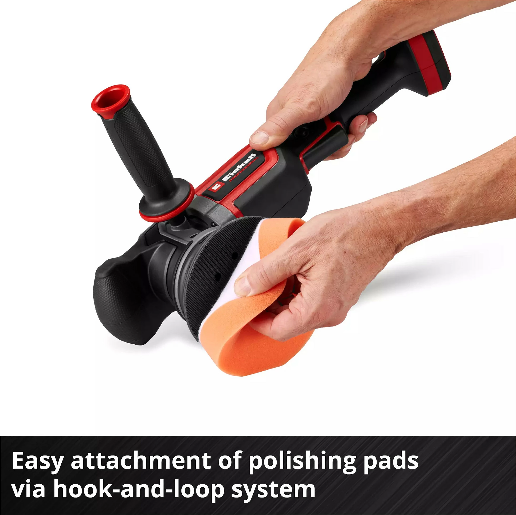 Polirues ekscentrik me bateri Einhell CP-EP 18/125 Li BL-Solo, rregullim fuqie, 2.13 kg, i zi