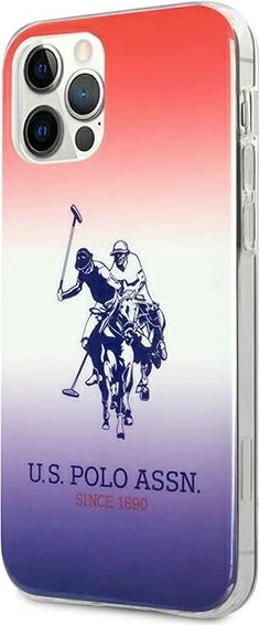 Mbështjellës U.S. Polo Assn. USHCP12LPCDGBR për iPhone 12 Pro Max, Gradient, Kuqe/Blu