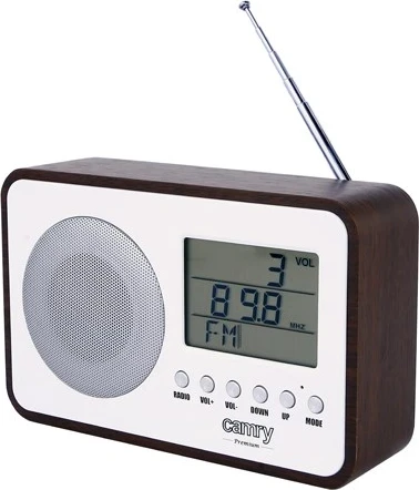 Radio Camry CR1153 portative dixhitale e zezë, e bardhë