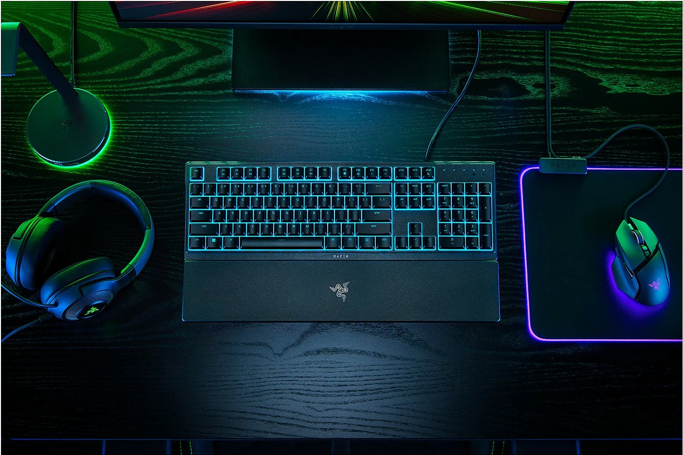 Tastierë gaming Razer Ornata V3 X, USB, full-size, QWERTZ (DE), membranë, RGB, e zezë