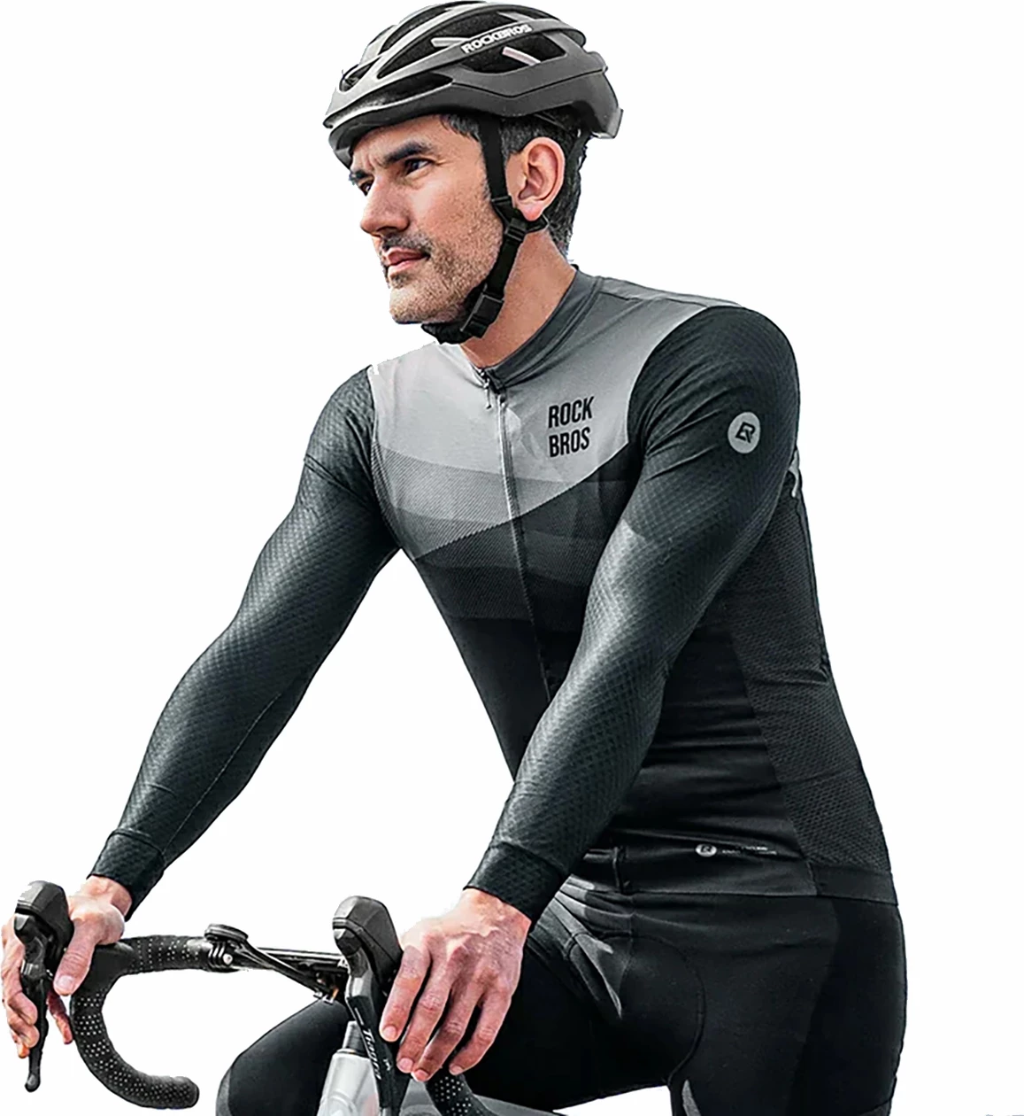 Bluzë çiklizmi Rockbros 15120009003 me mëngë të gjata, L, e zezë