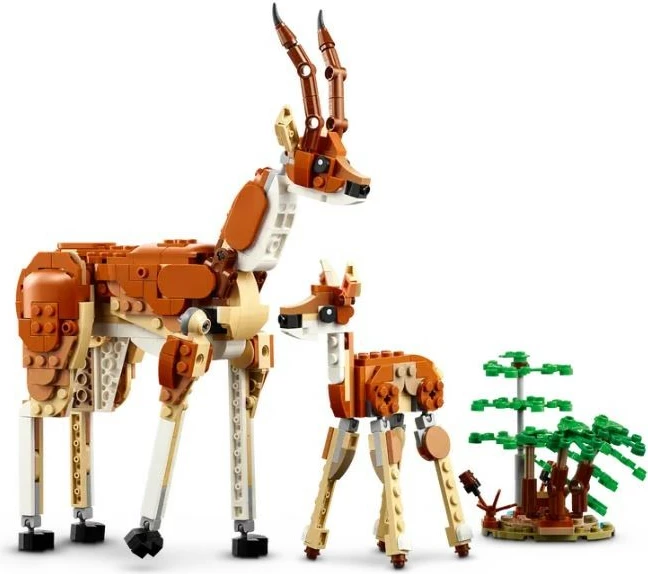 Set lodrash LEGO Creator 3-in-1 31150, 780 pjesë, Kafshë të egra nga safari, plastikë