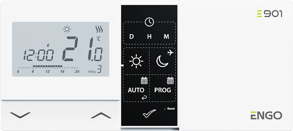 Termostat dhome ENGO E901 me kabllo