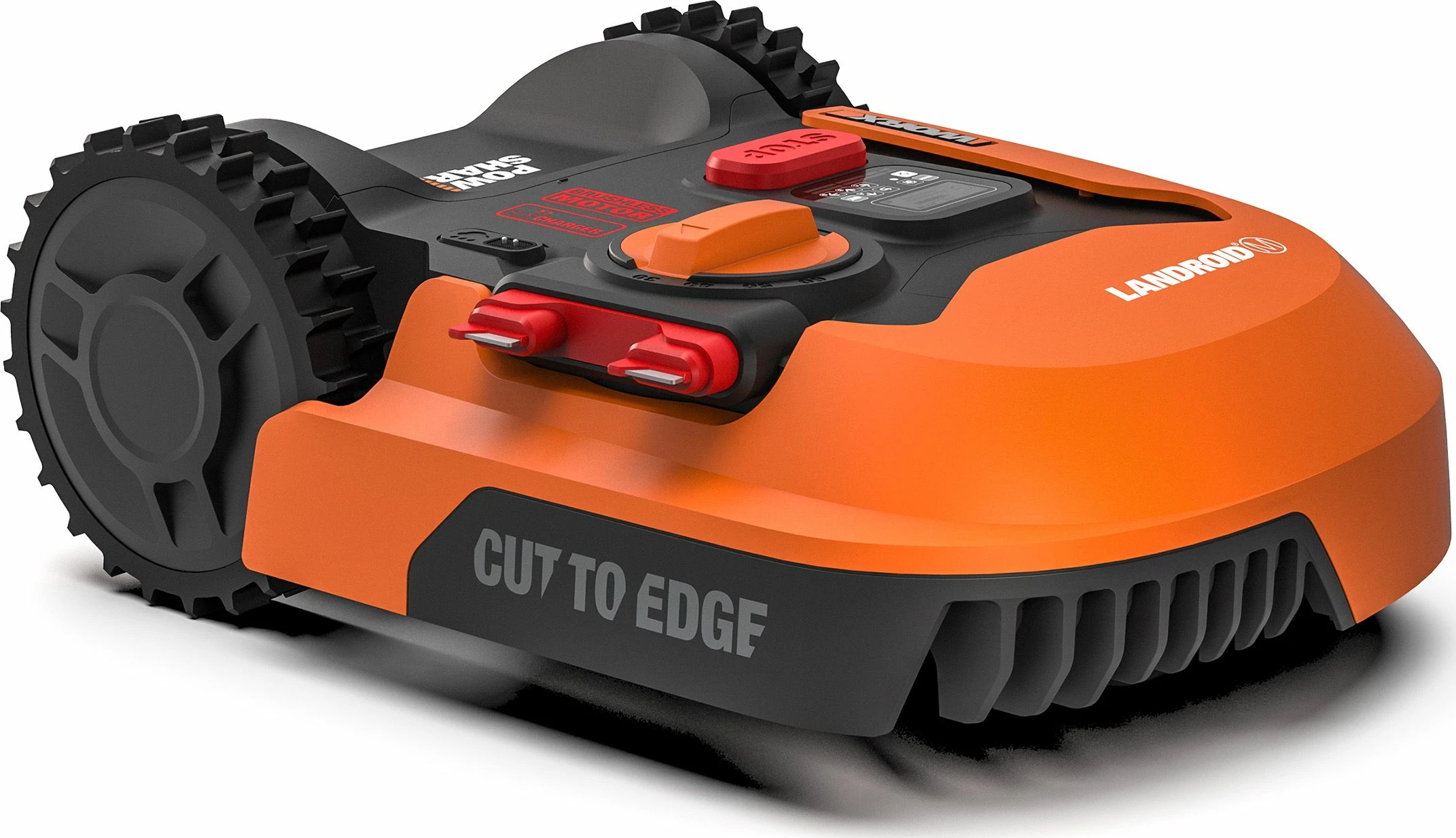 Robot kositës bari Worx Landroid M700 WR142E, 20V 4Ah, deri 700 m², Wi‑Fi, portokalli/zezë