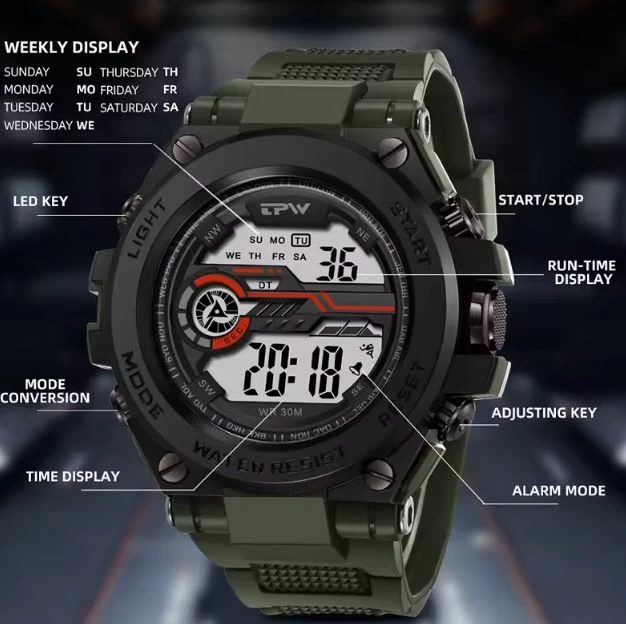 Orë digjitale TPW rezistente ndaj ujit ODTR3