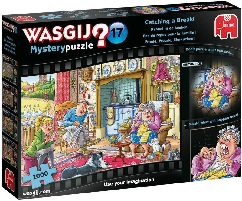 Puzzle, Jumbo, Wasgij Mystery 17 Peace, Joy, Pancakes, 1000 copa