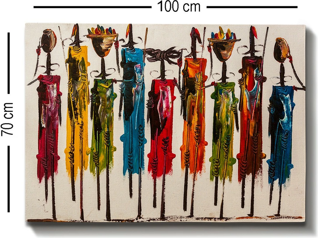 Pikturë dekorative në kanavacë, shumëngjyrëshe, 70x100cm