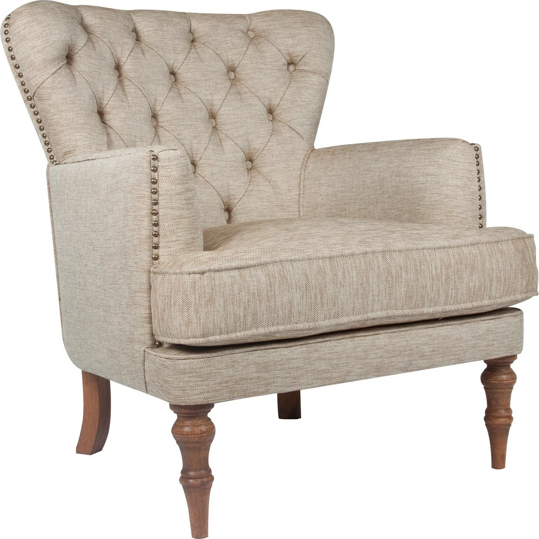 Karrige Wing Atelier del Sofa, New London, ngjyrë kafe qumështi