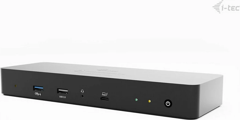 Docking stacion I-TEC Thunderbolt 4 Intelligent Dual Display DS, 2x DP, GLAN, PD 90W, e zezë