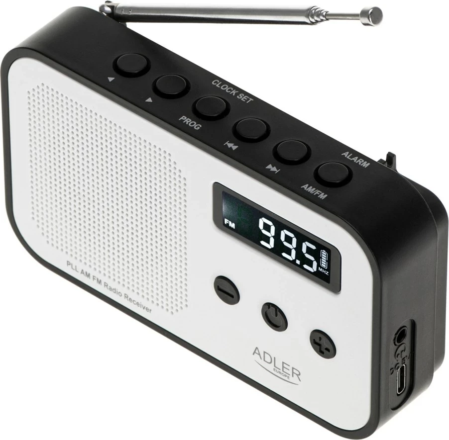 Radio Adler AD 1907, Portativ, Bardhë