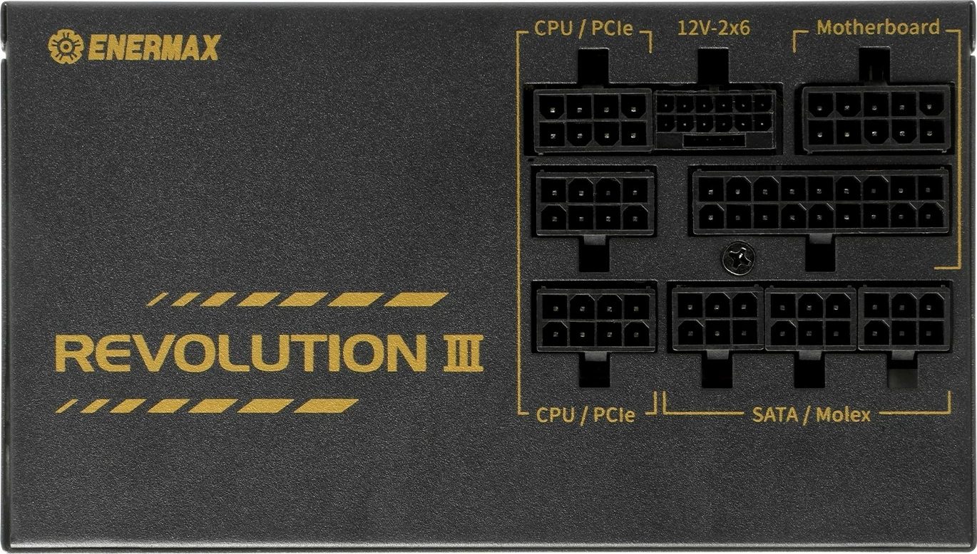 Kasë Enermax Revolution3 750W, 80 PLUS Gold, Full Modular, e zezë