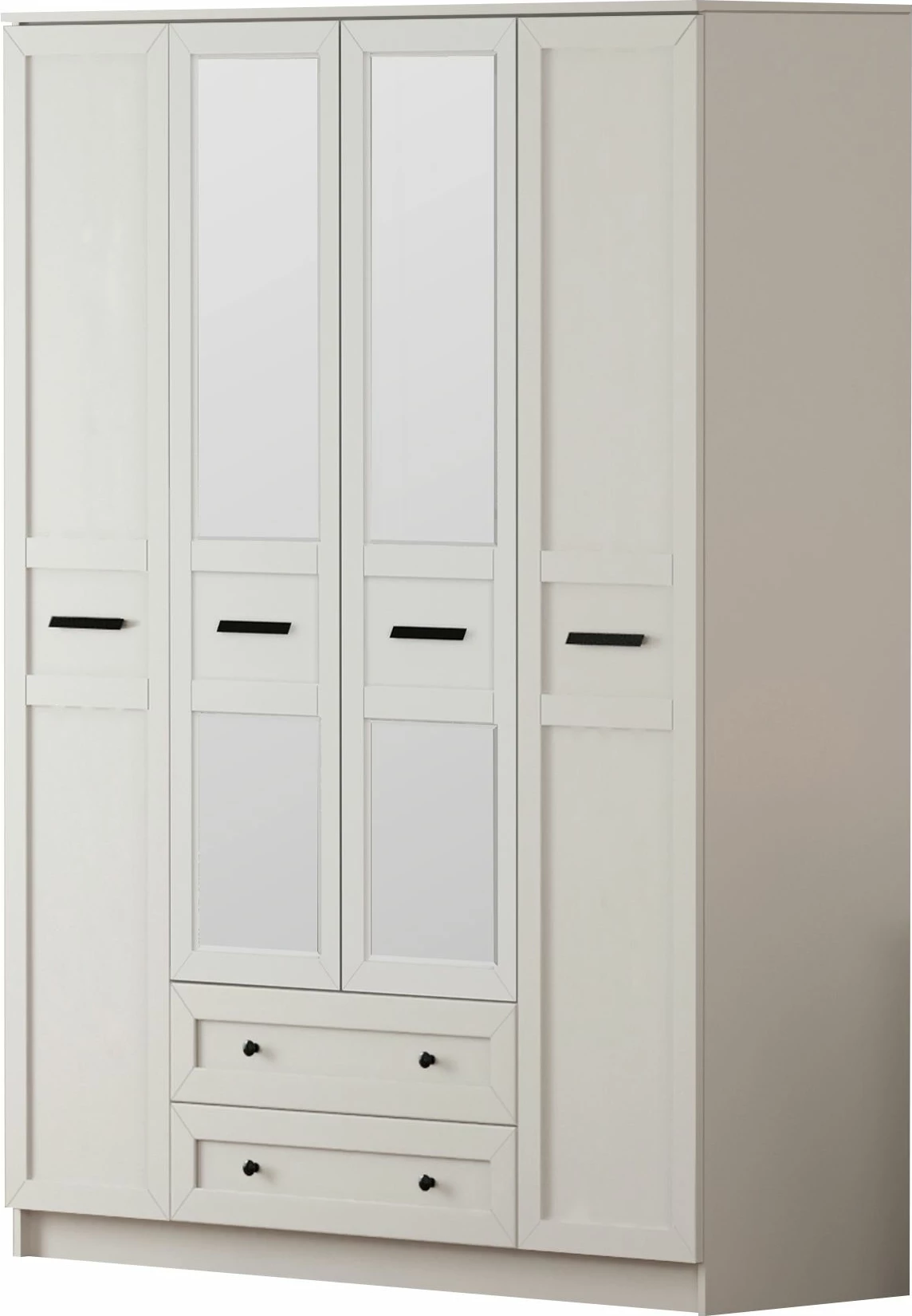 Dollap garderobe Skye Decor, ngjyrë e bardhë mat, RB-168-01-010