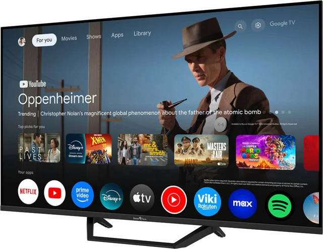 Smart TV SmartTech 43QG02V2 43" QLED 4K Google TV, HDR10, Dolby Audio
