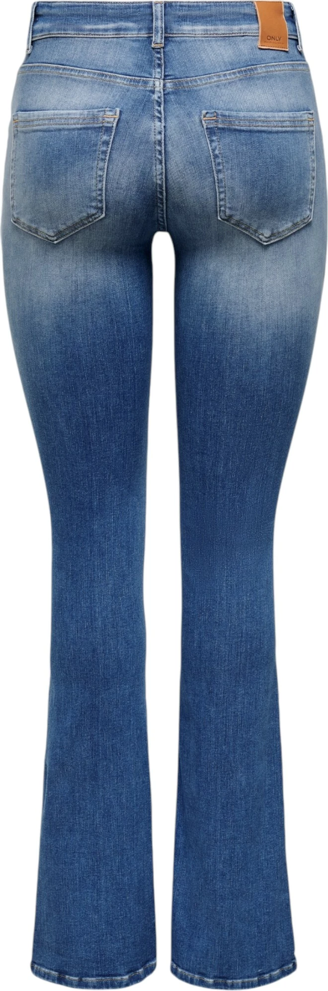 Xhinse flared për femra Only ONLBLUSH LIFE MID FLARED BB REA1319, blu denim [Madhësia: M/32]