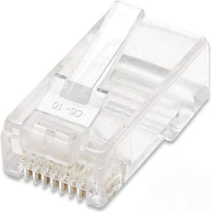 Fishekët RJ45 Cat5e UTP nga Intellinet, transparent