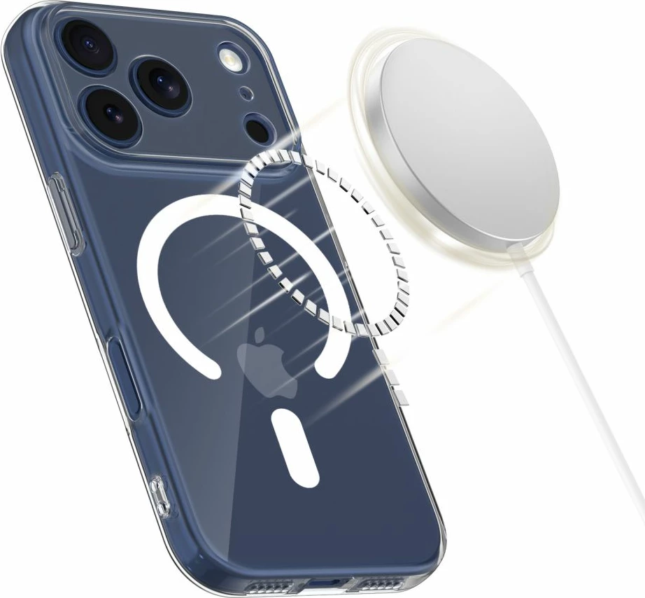Mbështjellës Tech-Protect FlexAir MagSafe për iPhone 17 Pro Max, TPU, transparent, 1 copë