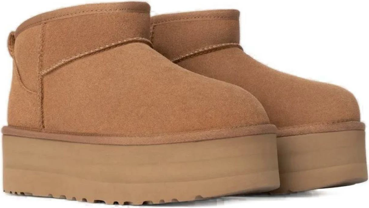 Çizme për femra UGG Classic Ultra Mini Platform 1135092, bezhë e errët [Madhësia: 40]