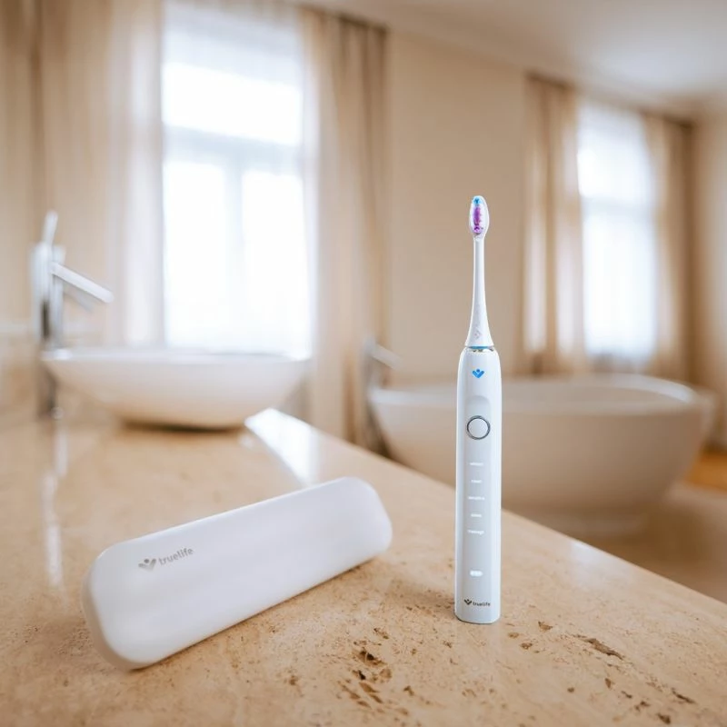 Furçë dhëmbësh sonic TrueLife SonicBrush Clean70 UV, e bardhë