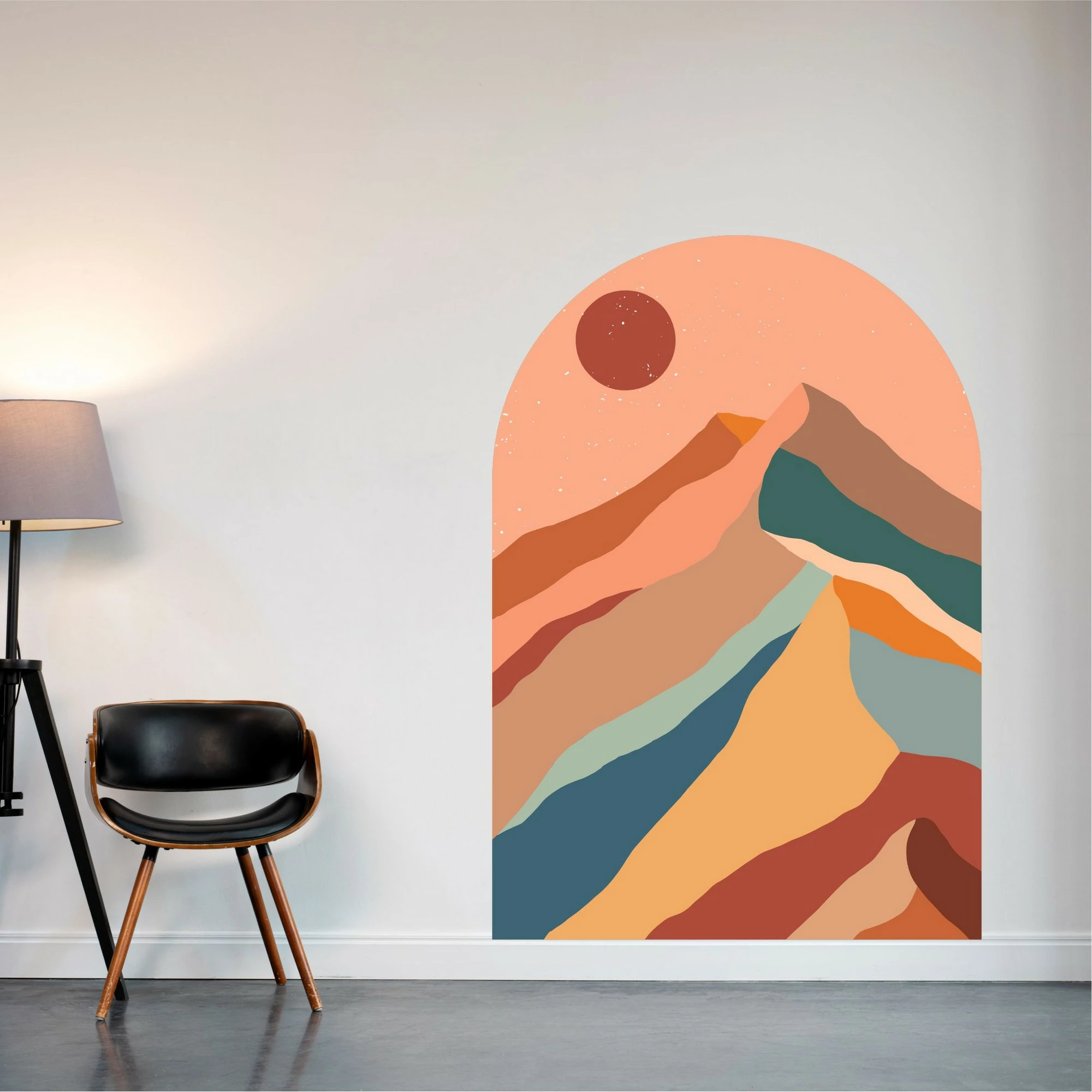 Sticker dekorativ për mur, shumëngjyrësh, Wallity, MB-00115, 70x100cm