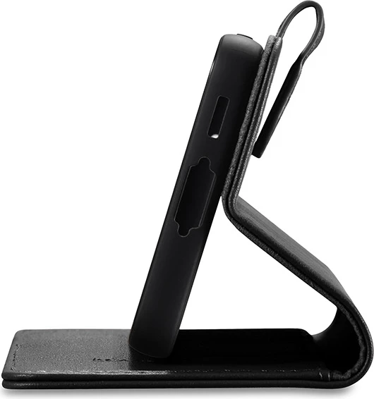 Mbështjellës iCarer Haitang Wallet për Samsung Galaxy S23, lëkurë, i zi