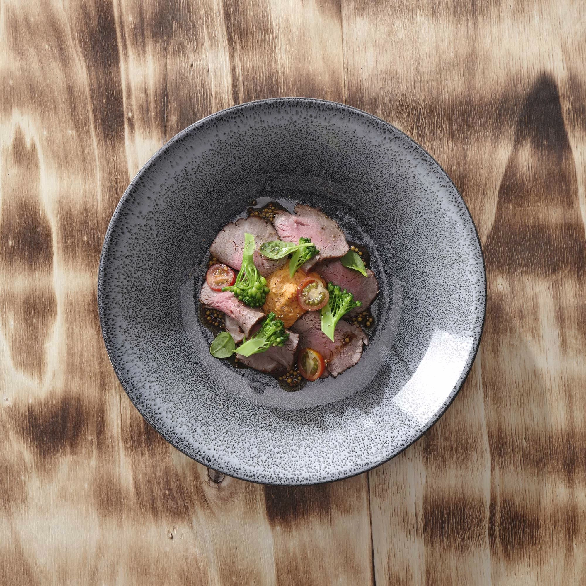 Pjatë e thellë Porland Twilight 260 mm, gri, set 6 copë