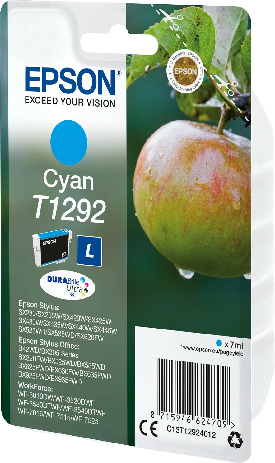 Kartrix boje Epson T1292, Cyan, 7ml