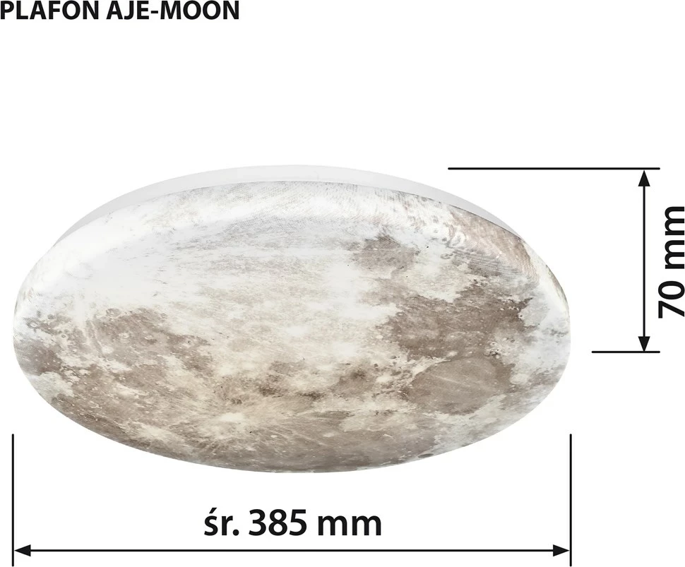 Plafonierë LED Activejet AJE-MOON 24W, Shumëngjyrëshe