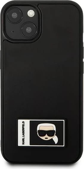 Mbështjellës Karl Lagerfeld KLHCP13S3DKPK për iPhone 13 mini, Ikonik Patch, i zi