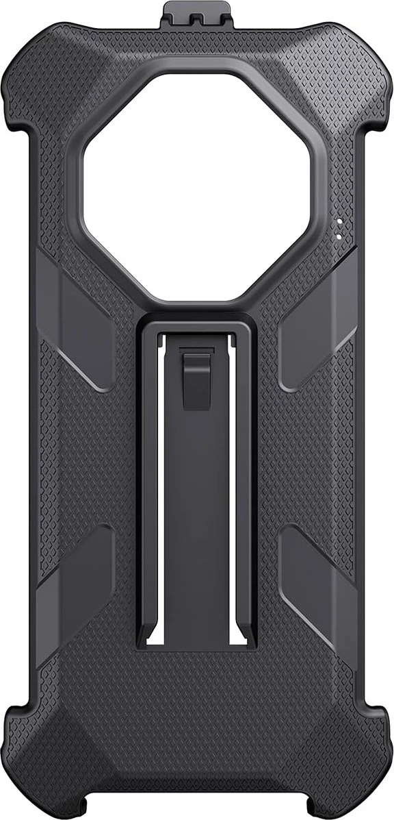Mbështjellës celular, Ulefone Armor X16 UF-C-AX16, kasë e pasme multifunksionale 6.56", plastikë e ricikluar, me klips dhe karabinë, e zezë, set 3-pjesësh