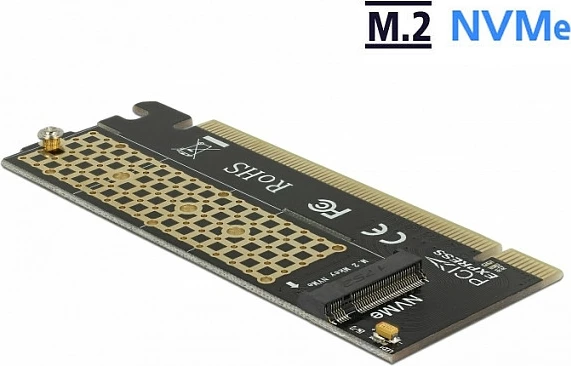 Kartë zgjerimi PCIe DeLOCK 90300, adapter M.2 NVMe PCIe 3.0, e zezë