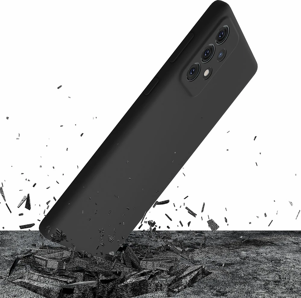 Mbështjellës silikon Samsung Galaxy A53 5G 3mk, i zi