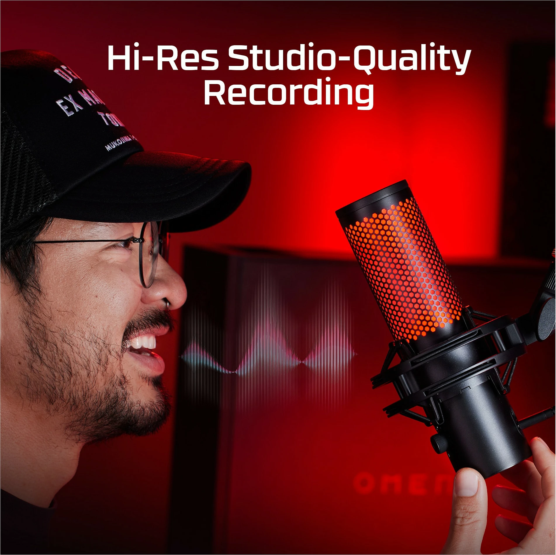 Mikrofon USB HyperX QuadCast 2, 24-bit/96kHz, 4 polar pattern, 3.5mm, i zi