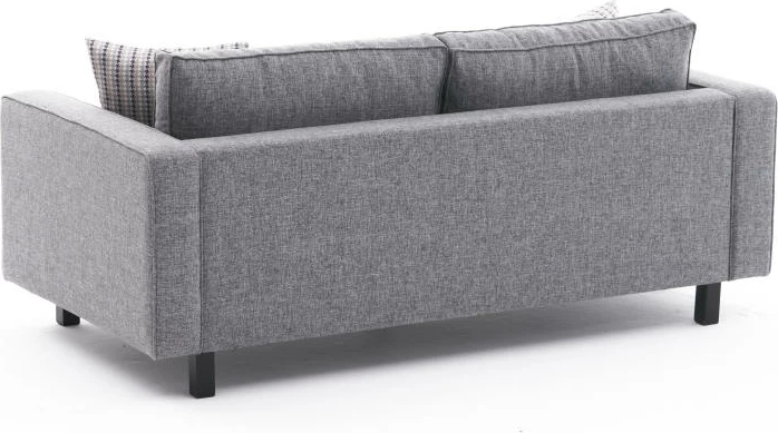 Divan dy-vendësh Atelier del Sofa, lino Kale, ngjyrë gri
