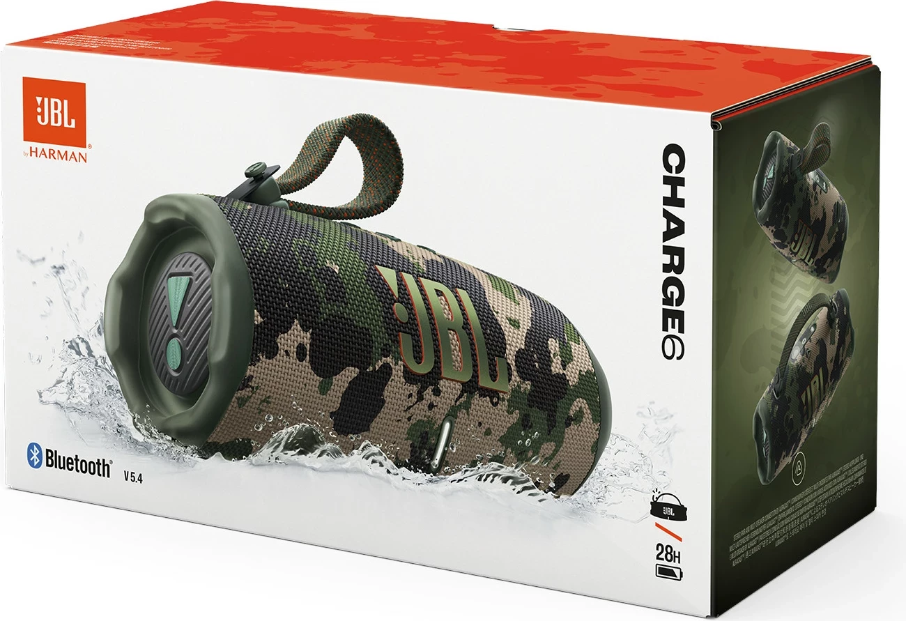 Altoparlant portativ Bluetooth JBL Charge 6, deri 28 orë, power bank, waterproof/dustproof, Squad