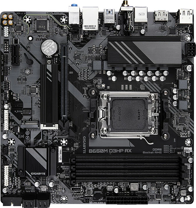 Pllakë amë Gigabyte GA-B650M D3HP AX, Socket AM5, micro ATX